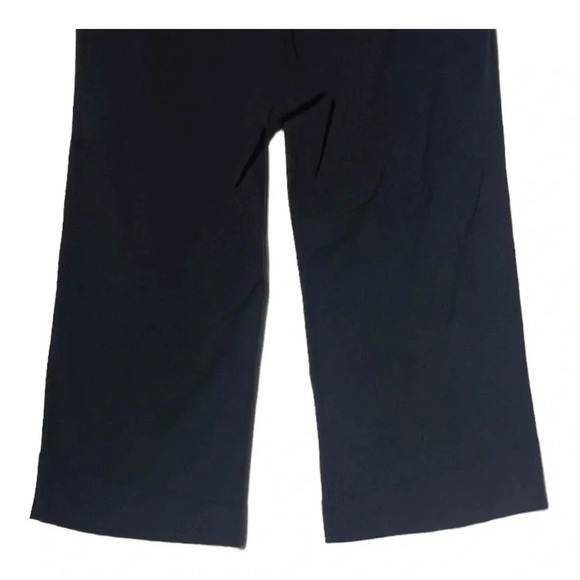1938. LULULEMON GROOVE CROP LEGGINGS BLACK/NAVY BLUE/TEAL COLOR SEE MEASUREMENTS - Picture 3 of 7